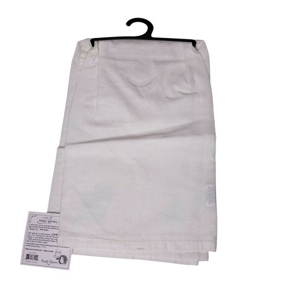 Set Of 2 Cat Themed Dish Towels 100% Cotton & Cotton/Linen Blend Gift - Picture 5 of 7